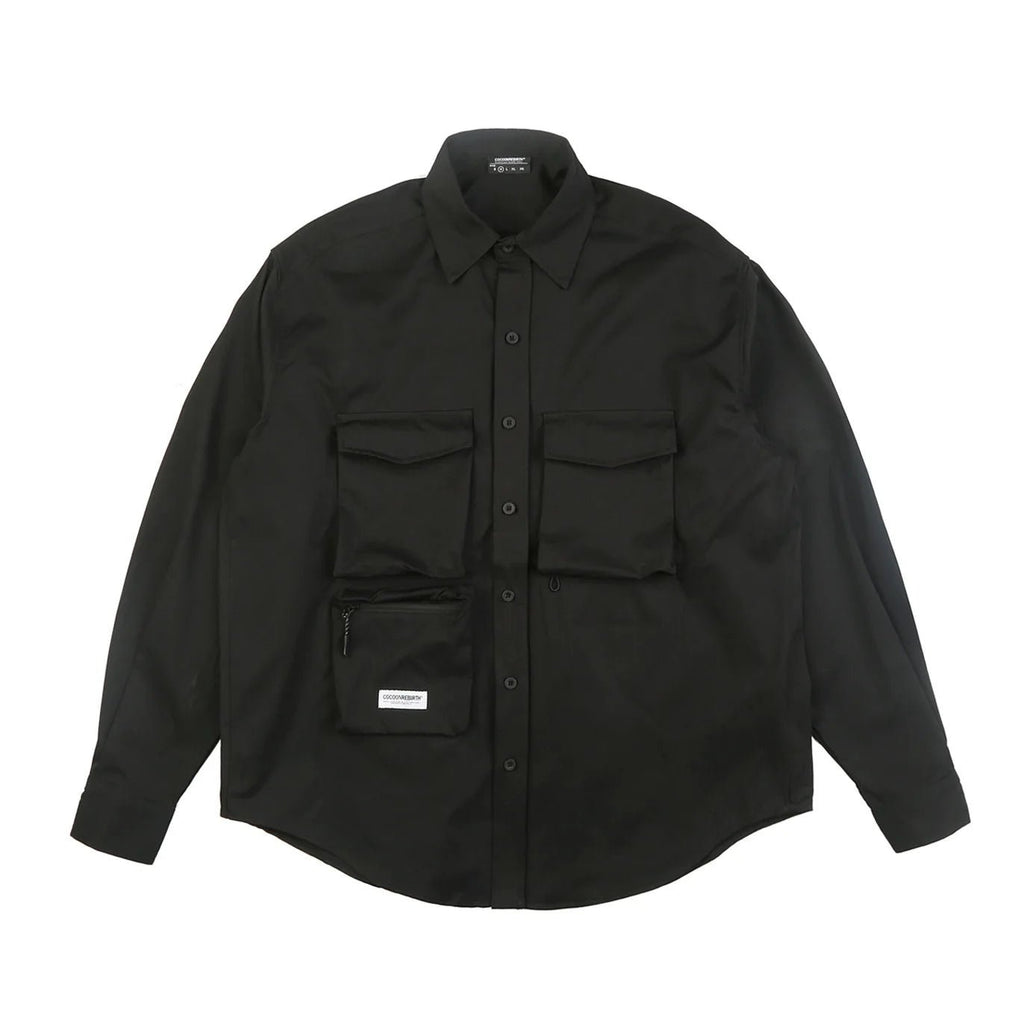Men's Techwear Japanese Multi Pocket Workwear Shirt - ATLAS 1