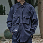 Men's Techwear Japanese Multi Pocket Workwear Shirt - ATLAS 1