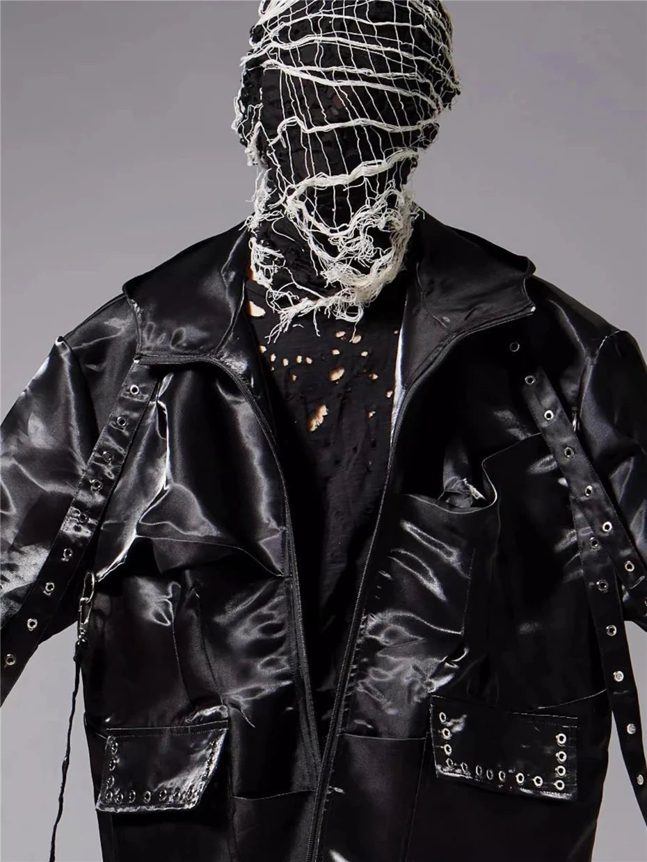 Men's Techwear Knit Cap Punk Mask Streetwear Hat - ATLAS 1