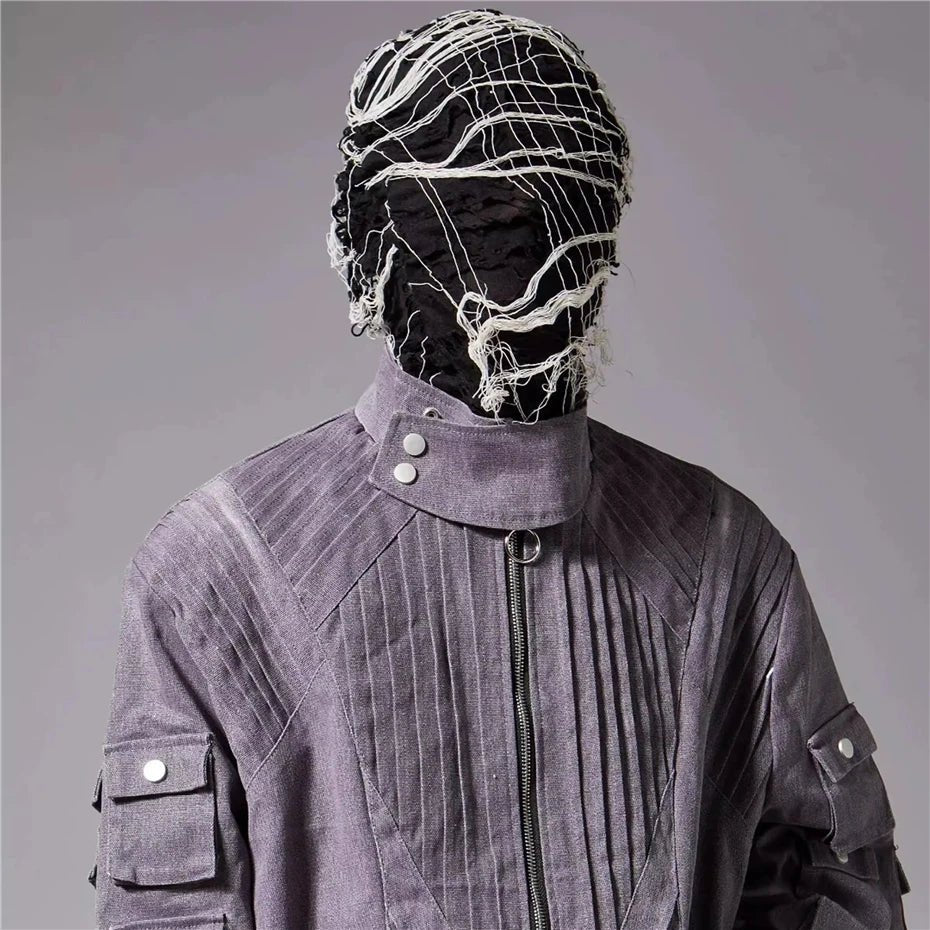 Men's Techwear Knit Cap Punk Mask Streetwear Hat - ATLAS 1