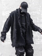 Men's Techwear Knitted Tassel Cardigan Sweater - ATLAS 1