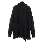 Men's Techwear Knitted Tassel Cardigan Sweater - ATLAS 1