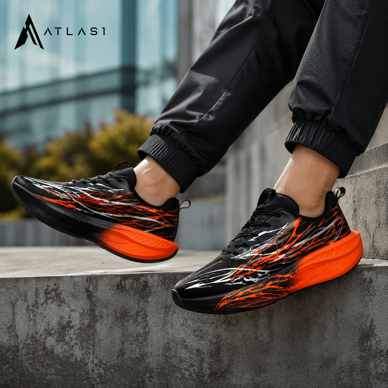 Men's Techwear Lightweight Breathable Running Sneakers - ATLAS 1