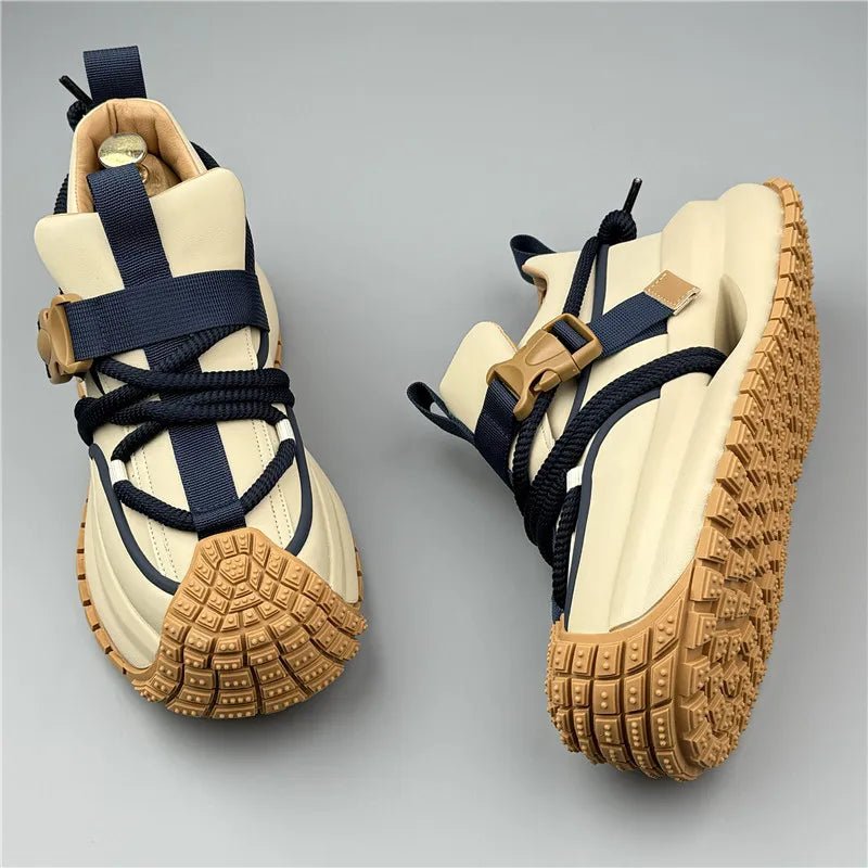 Men's Techwear Luxury Vintage Lace Up Sneakers - ATLAS 1
