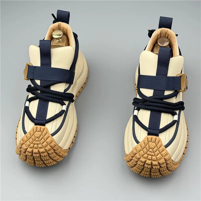 Men's Techwear Luxury Vintage Lace Up Sneakers - ATLAS 1