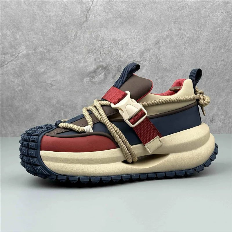 Men's Techwear Luxury Vintage Lace Up Sneakers - ATLAS 1