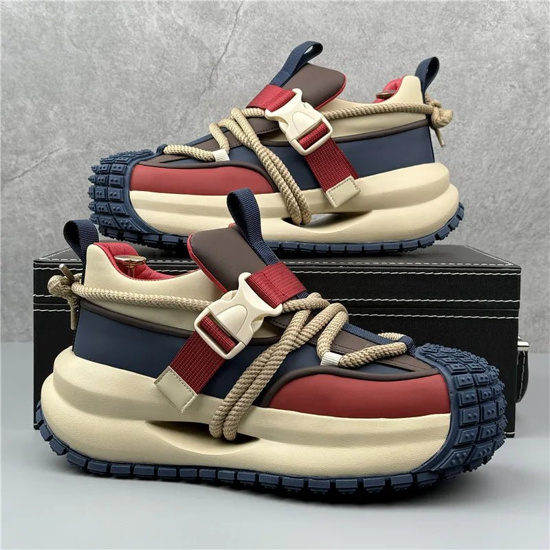 Men's Techwear Luxury Vintage Lace Up Sneakers - ATLAS 1