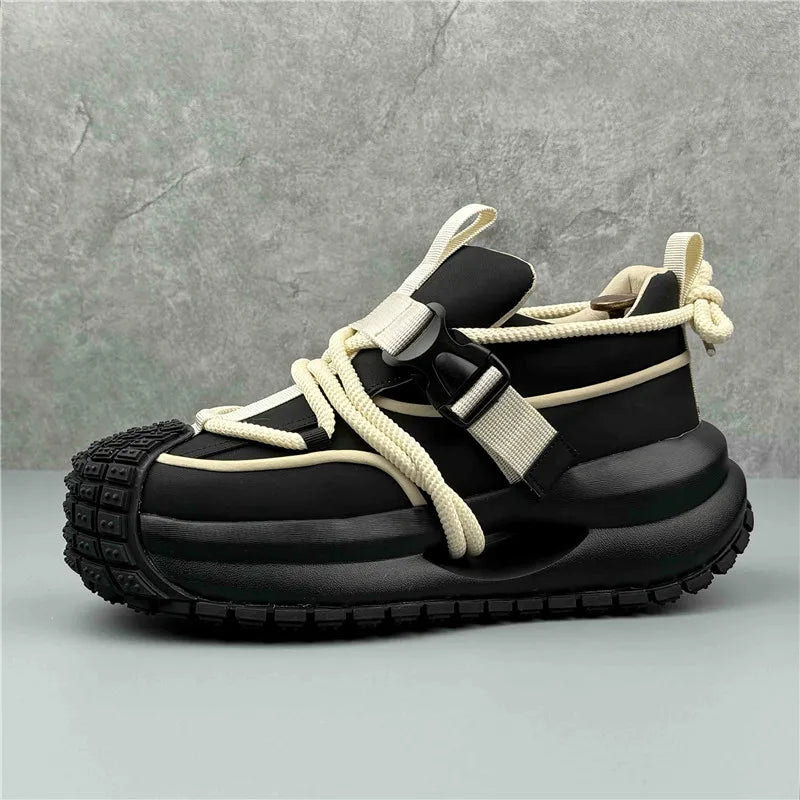 Men's Techwear Luxury Vintage Lace Up Sneakers - ATLAS 1