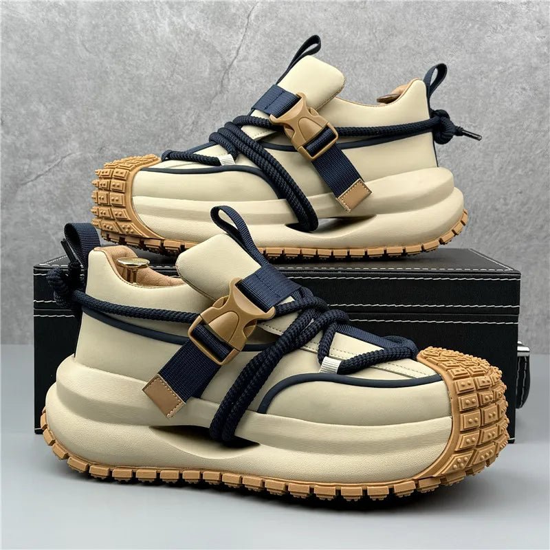 Men's Techwear Luxury Vintage Lace Up Sneakers - ATLAS 1