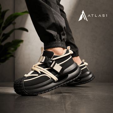Men's Techwear Luxury Vintage Lace Up Sneakers - ATLAS 1