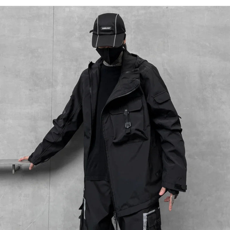 Men's Techwear Multi - Pocket Cargo Jacket - ATLAS 1