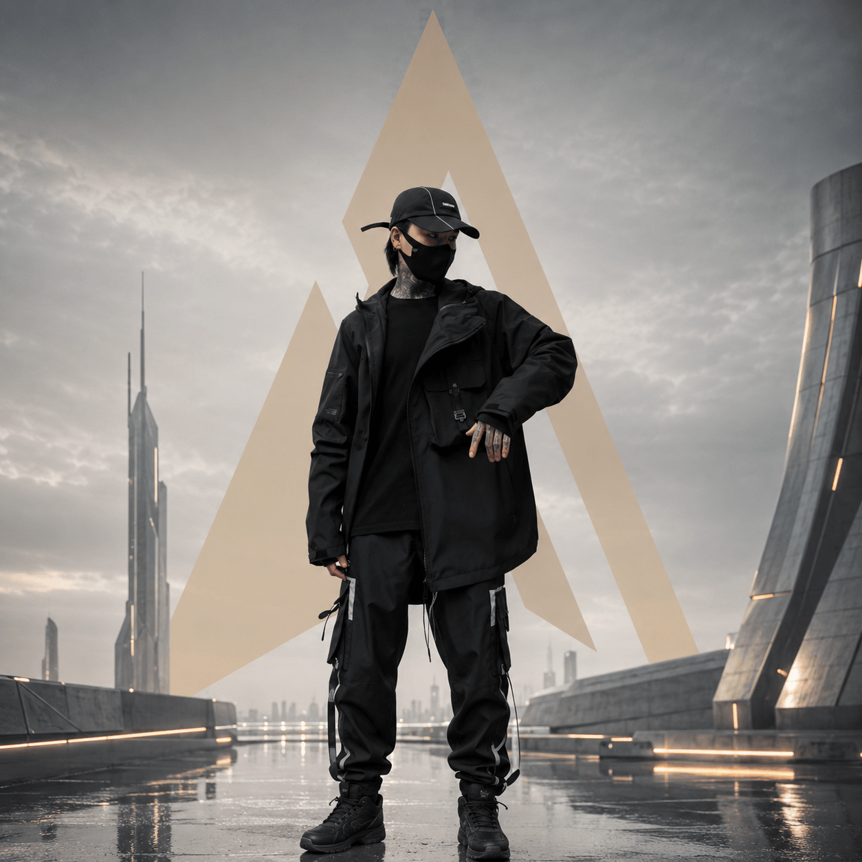 Men's Techwear Multi - Pocket Cargo Jacket - ATLAS 1
