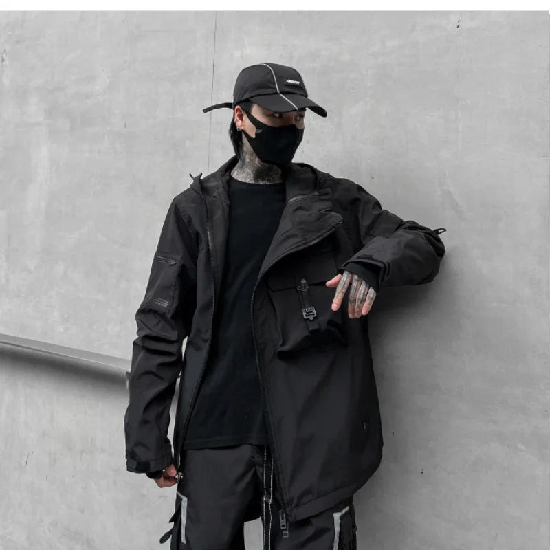 Men's Techwear Multi - Pocket Cargo Jacket - ATLAS 1