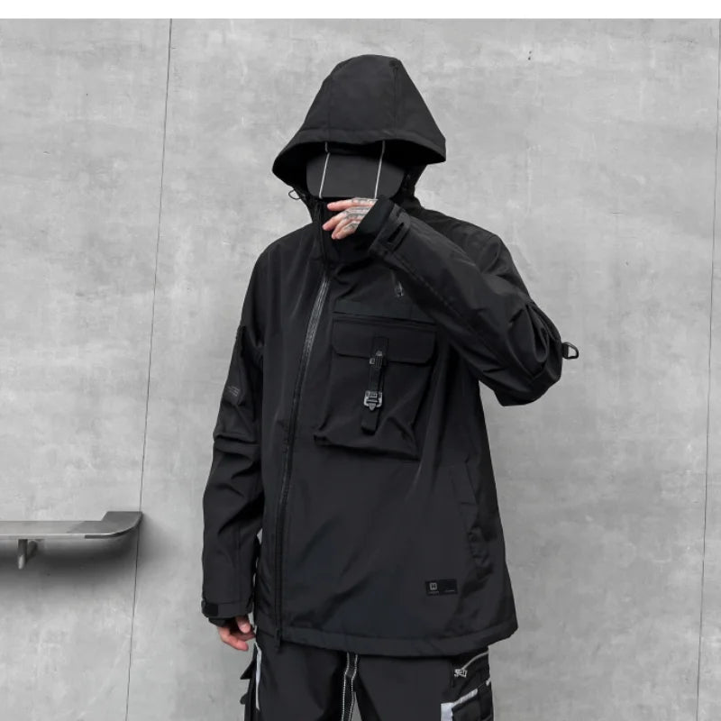 Men's Techwear Multi - Pocket Cargo Jacket - ATLAS 1