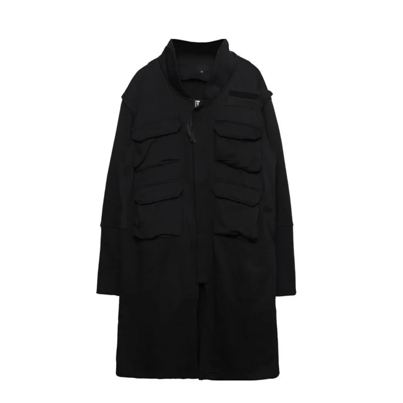 Men's Techwear Multi - Pocket Heavy Cloak Jacket - ATLAS 1