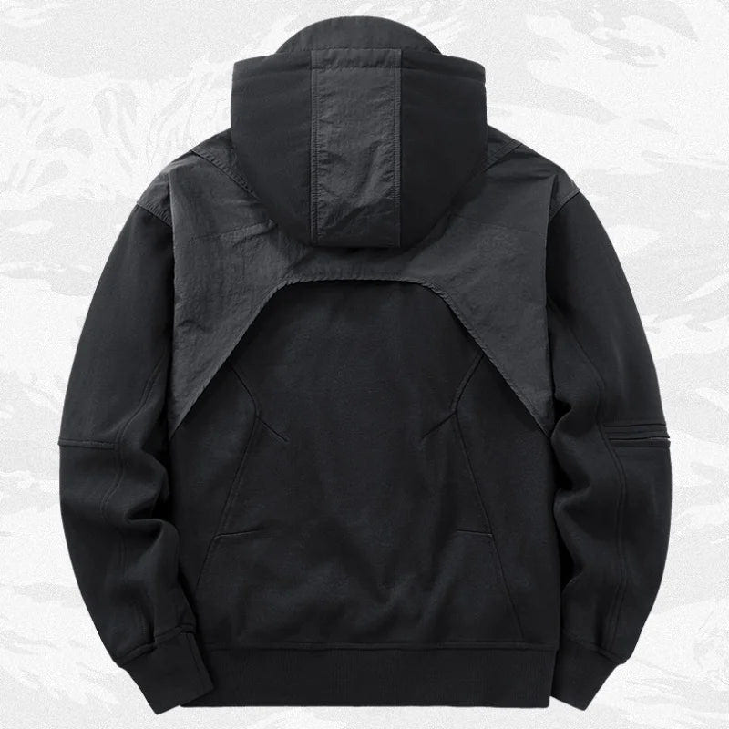 Men's Techwear Multi Pocket Patchwork Hoodie - ATLAS 1