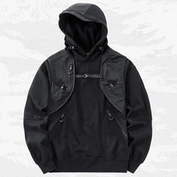 Men's Techwear Multi Pocket Patchwork Hoodie - ATLAS 1