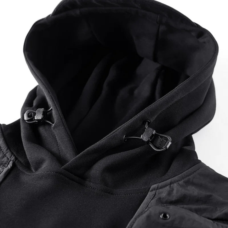 Men's Techwear Multi Pocket Patchwork Hoodie - ATLAS 1