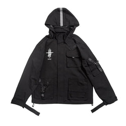 Men's Techwear Multi - Pocket Windbreaker Jacket - ATLAS 1