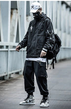 Men's Techwear Multi - Pocket Windbreaker Jacket - ATLAS 1