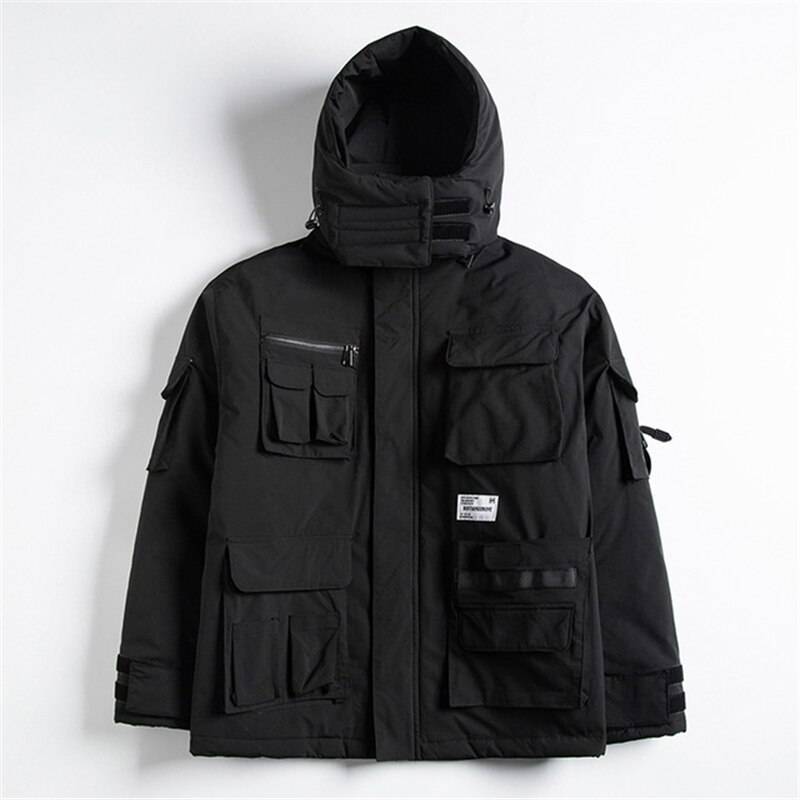 Men's Techwear Multi - pocket Winter Jacket - ATLAS 1