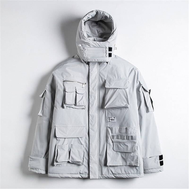 Men's Techwear Multi - pocket Winter Jacket - ATLAS 1