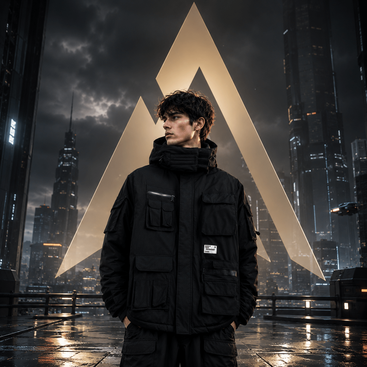 Men's Techwear Multi-pocket Winter Jacket - ATLAS 1