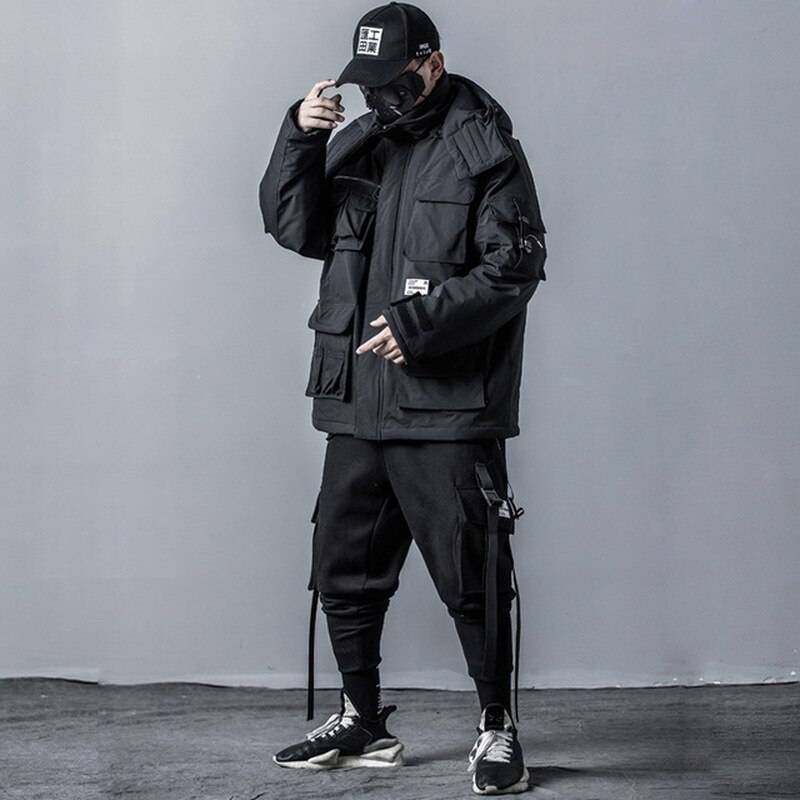 Men's Techwear Multi - pocket Winter Jacket - ATLAS 1