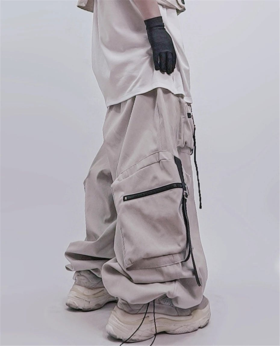 Men's Techwear Multiple Pockets Baggy Cargo Jogger Pants - ATLAS 1