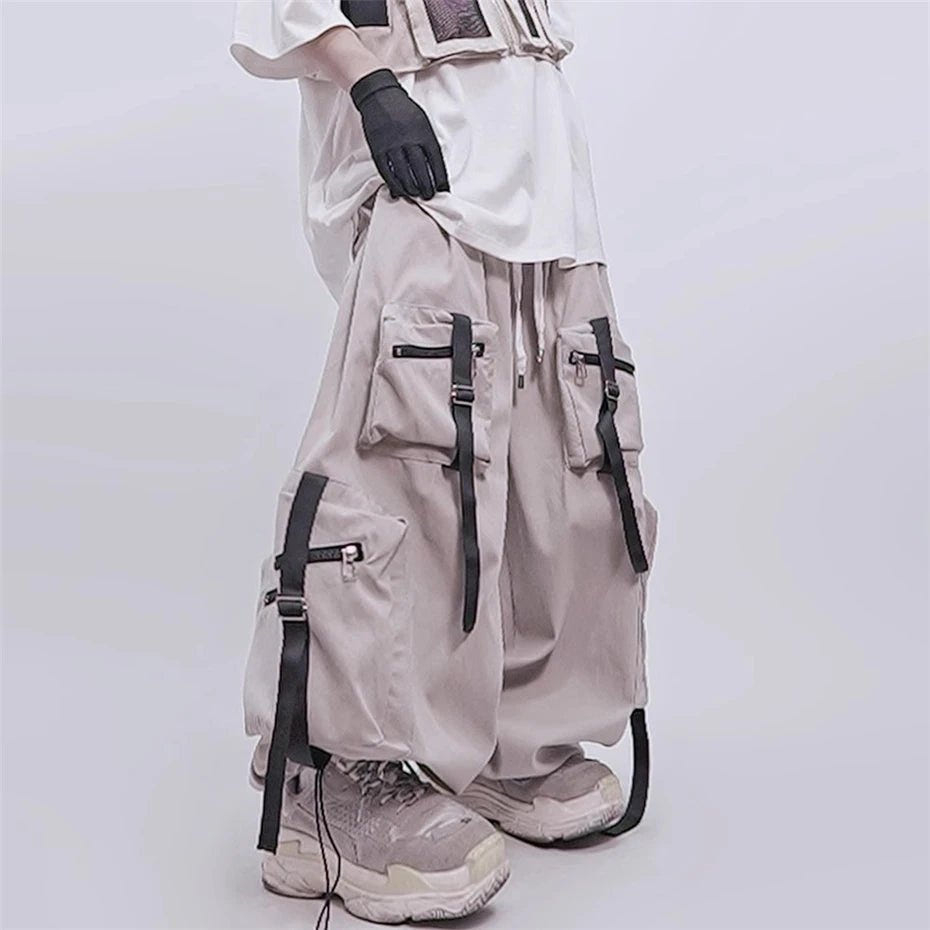 Men's Techwear Multiple Pockets Baggy Cargo Jogger Pants - ATLAS 1