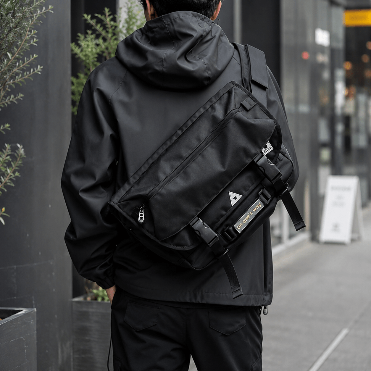 Men's Techwear Oxford Tactical Shoulder Bag - ATLAS 1