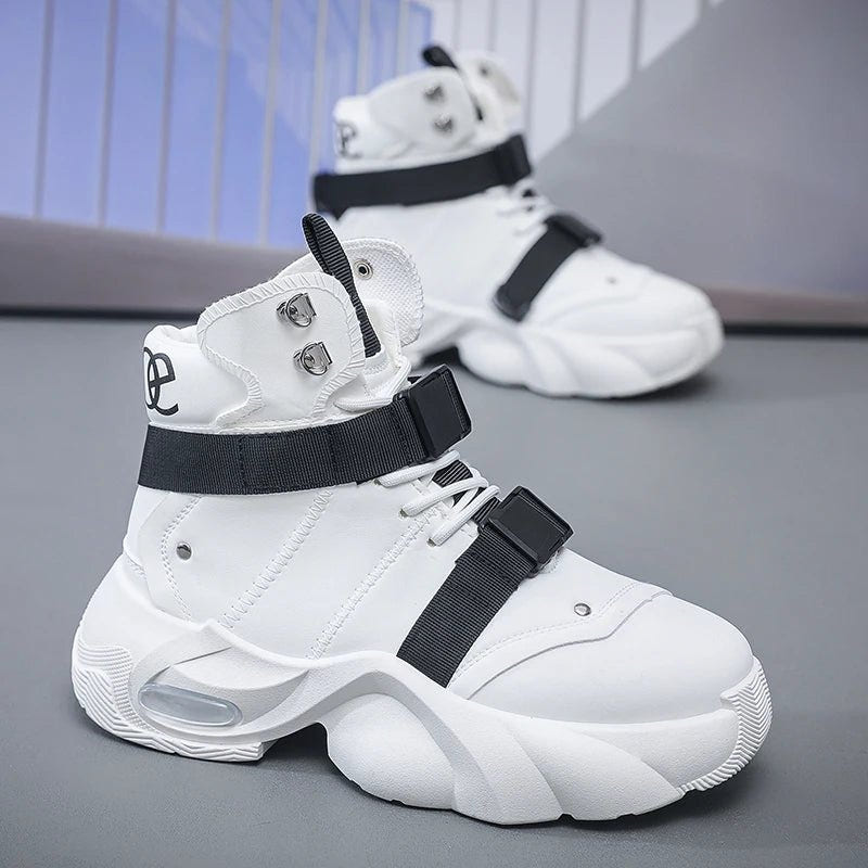 Men's Techwear Platform High Top Motorcycle Boots - ATLAS 1