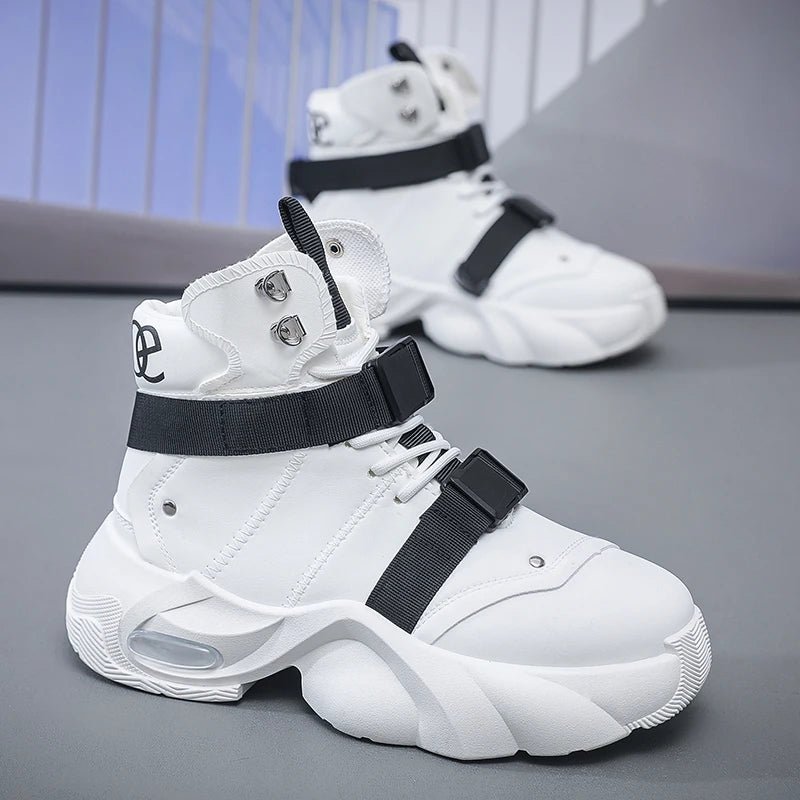 Men's Techwear Platform High Top Motorcycle Boots - ATLAS 1