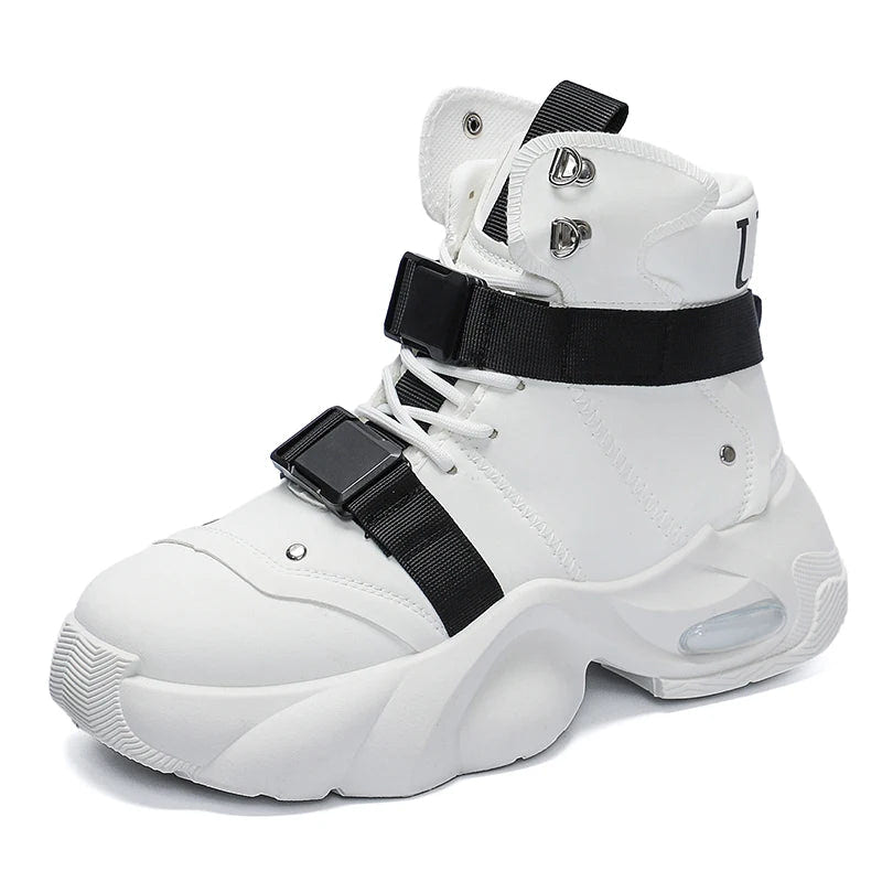 Men's Techwear Platform High Top Motorcycle Boots - ATLAS 1