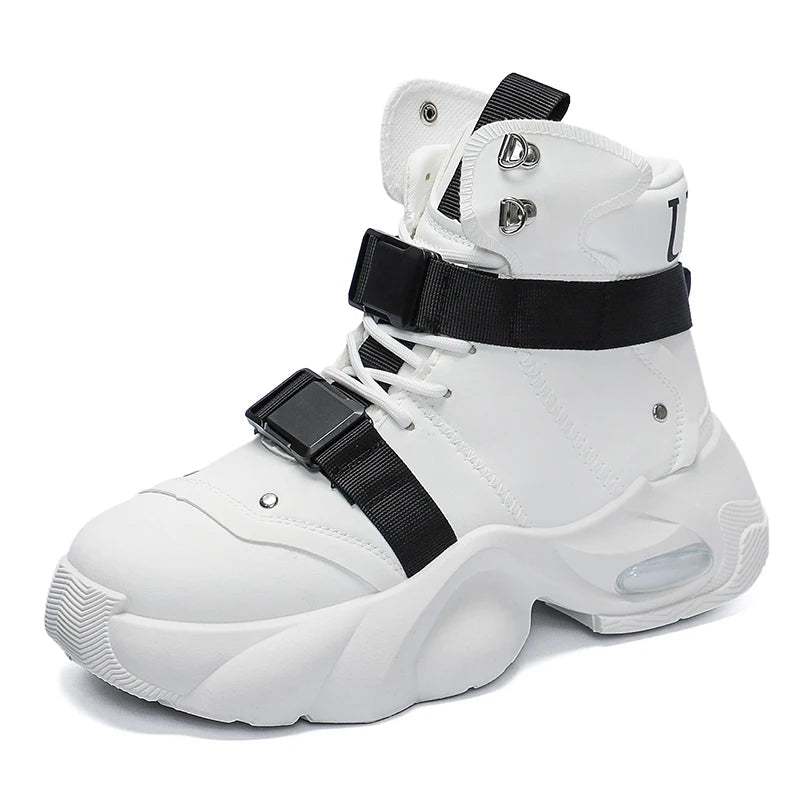 Men's Techwear Platform High Top Motorcycle Boots - ATLAS 1