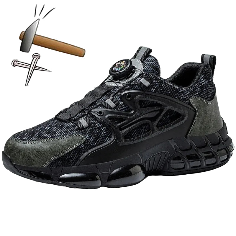 Men's Techwear Rotating Button Steel Toe Safety Shoes - ATLAS 1