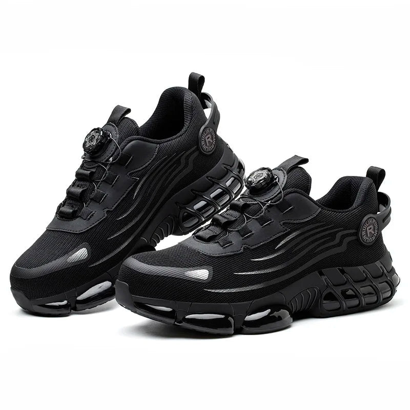 Men's Techwear Rotating Button Steel Toe Safety Shoes - ATLAS 1