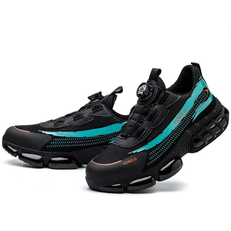 Men's Techwear Rotating Button Steel Toe Safety Shoes - ATLAS 1