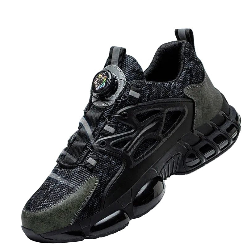 Men's Techwear Rotating Button Steel Toe Safety Shoes - ATLAS 1