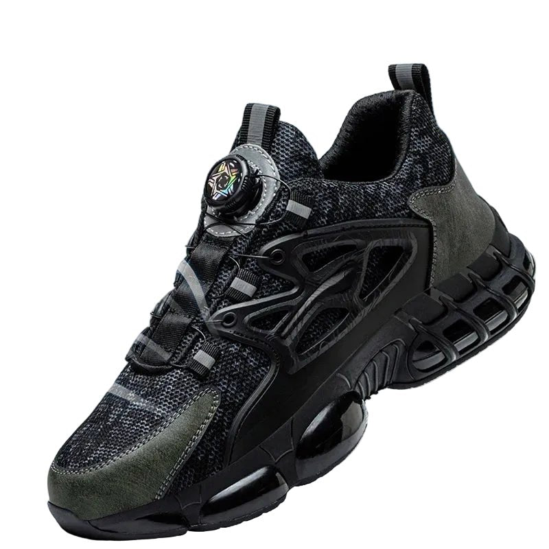 Men's Techwear Rotating Button Steel Toe Safety Shoes - ATLAS 1