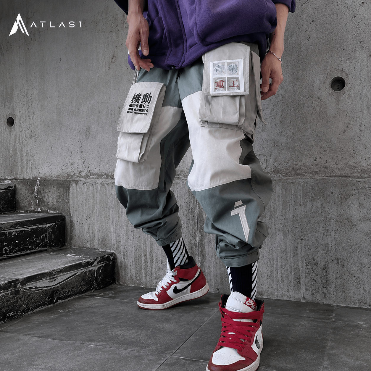 Men's Techwear Streetwear Tactical Cargo Pants - ATLAS 1