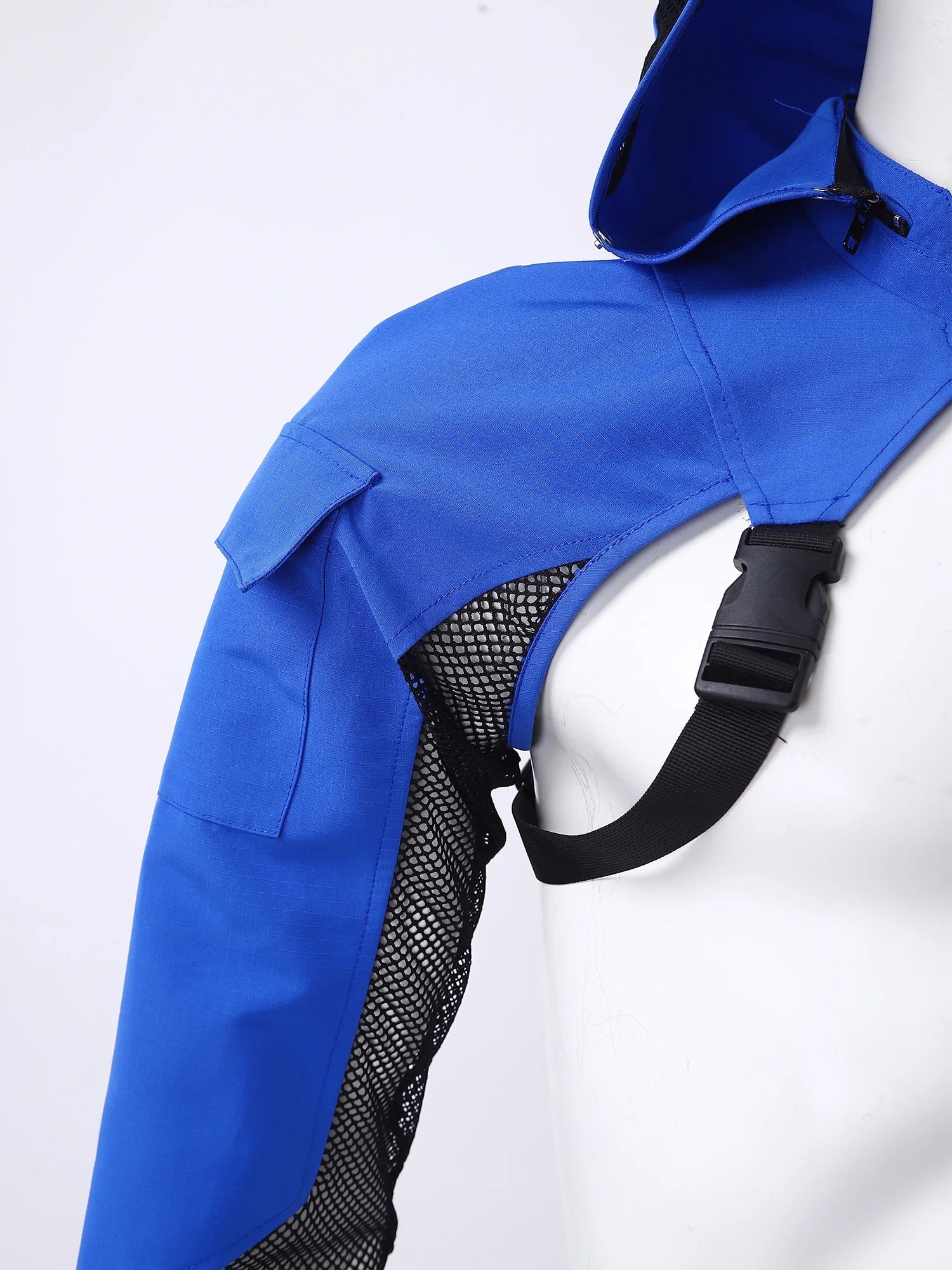 Men's Techwear Tactical Hooded Combat Mesh Jacket - ATLAS 1