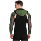 Men's Techwear Tactical Hooded Combat Mesh Crop Jacket - ATLAS 1