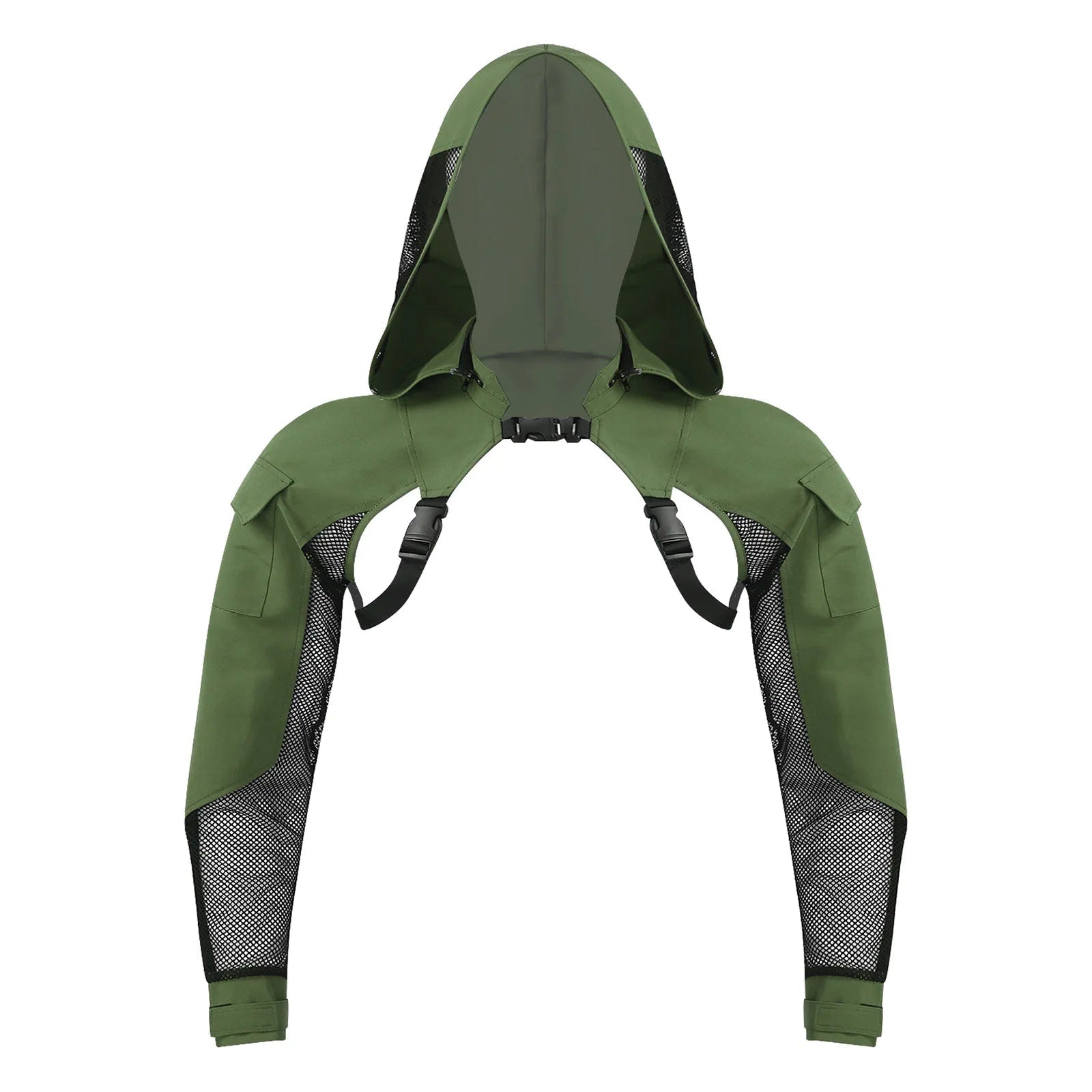 Men's Techwear Tactical Hooded Combat Mesh Jacket - ATLAS 1