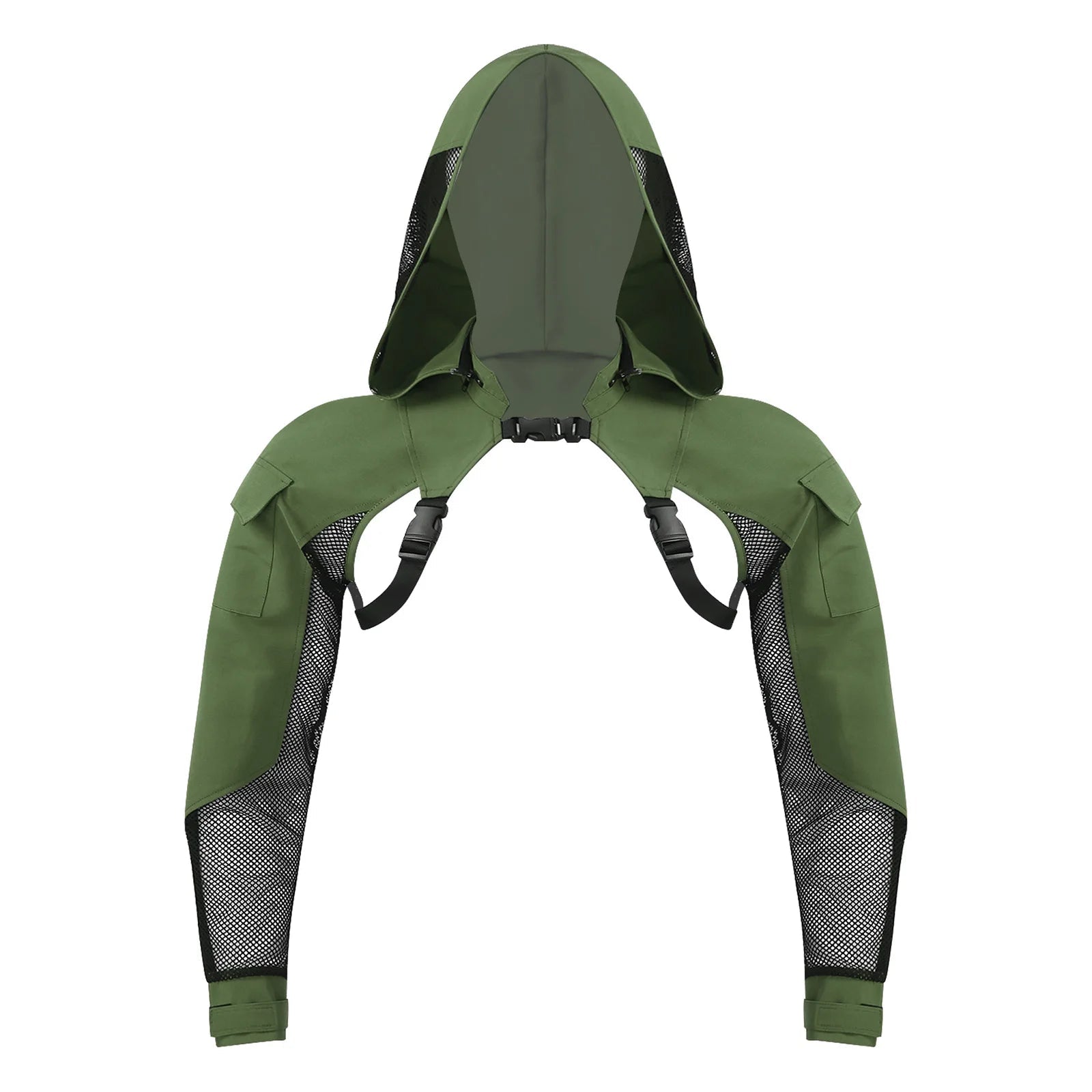 Men's Techwear Tactical Hooded Combat Mesh Jacket - ATLAS 1