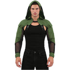 Men's Techwear Tactical Hooded Combat Mesh Crop Jacket - ATLAS 1