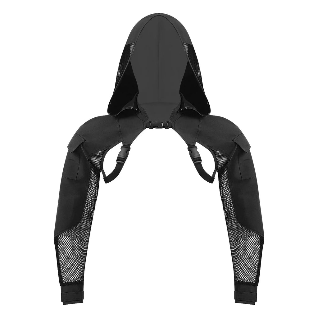 Men's Techwear Tactical Hooded Combat Mesh Jacket - ATLAS 1