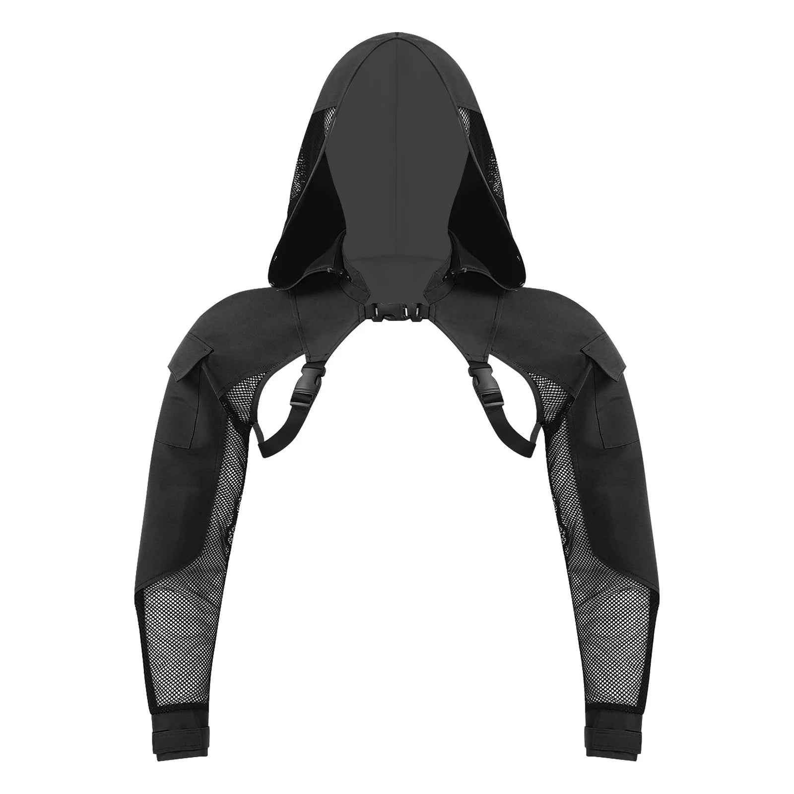 Men's Techwear Tactical Hooded Combat Mesh Jacket - ATLAS 1