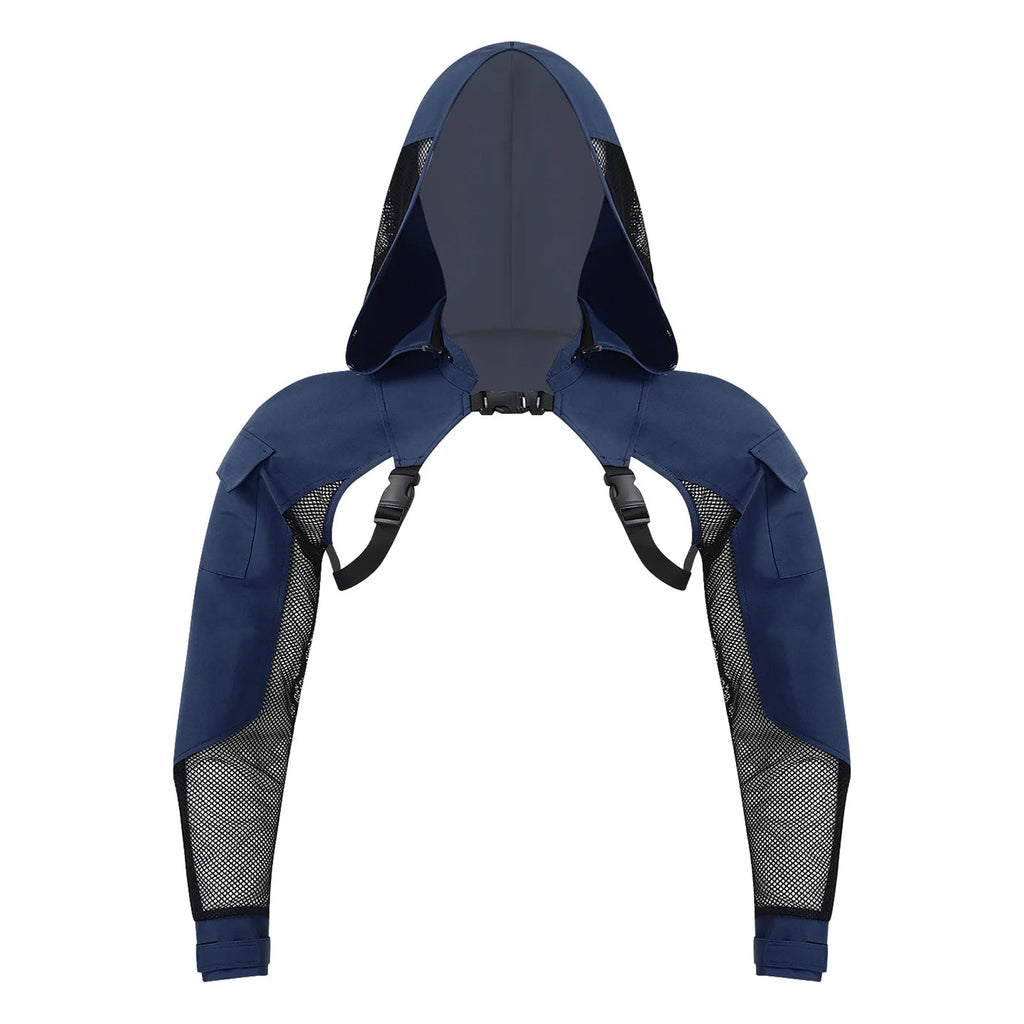 Men's Techwear Tactical Hooded Combat Mesh Crop Jacket - ATLAS 1