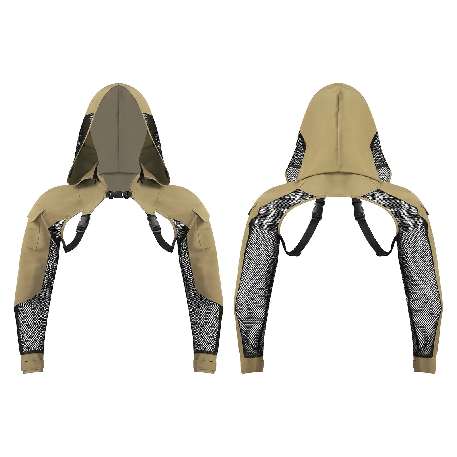 Men's Techwear Tactical Hooded Combat Mesh Jacket - ATLAS 1